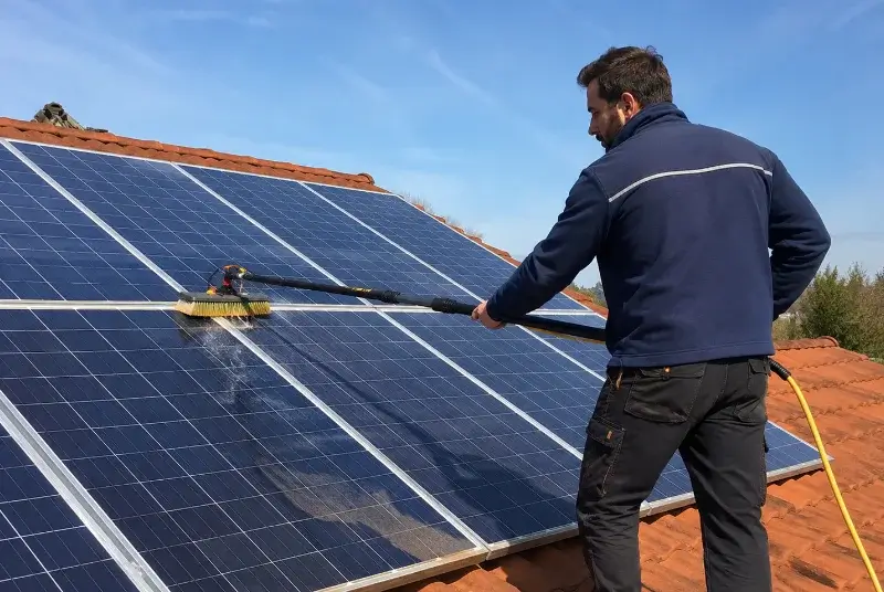 Nettoyage et entretien de panneaux solaires à Messery